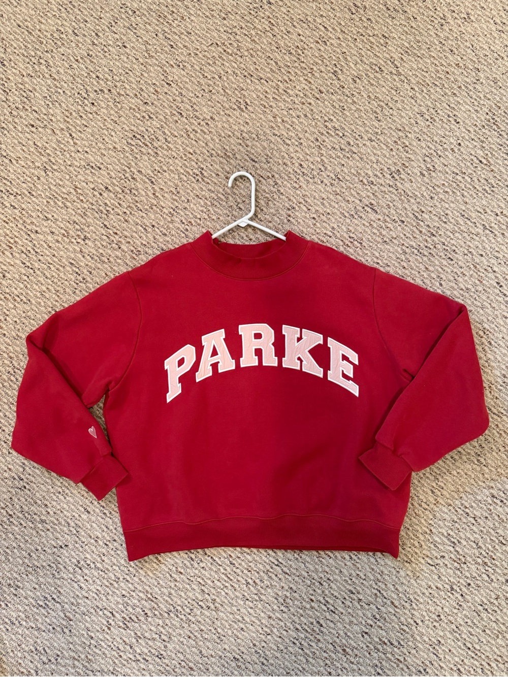 PARKE Women's Red Crewneck Sweatshirt